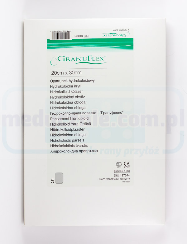 Гідроколоїдна пов'язка Granuflex 20*30см 1шт